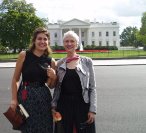 P9230064_2 With White House staffer Maude Baggetto--and one of First Lady's apples!