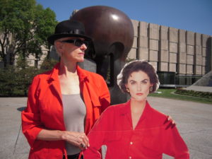 V I in front of Henry Moore Statue, U of C Campus V I in front of Henry Moore Statue, U of C Campus