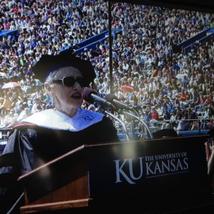 Delivering Commencement Address